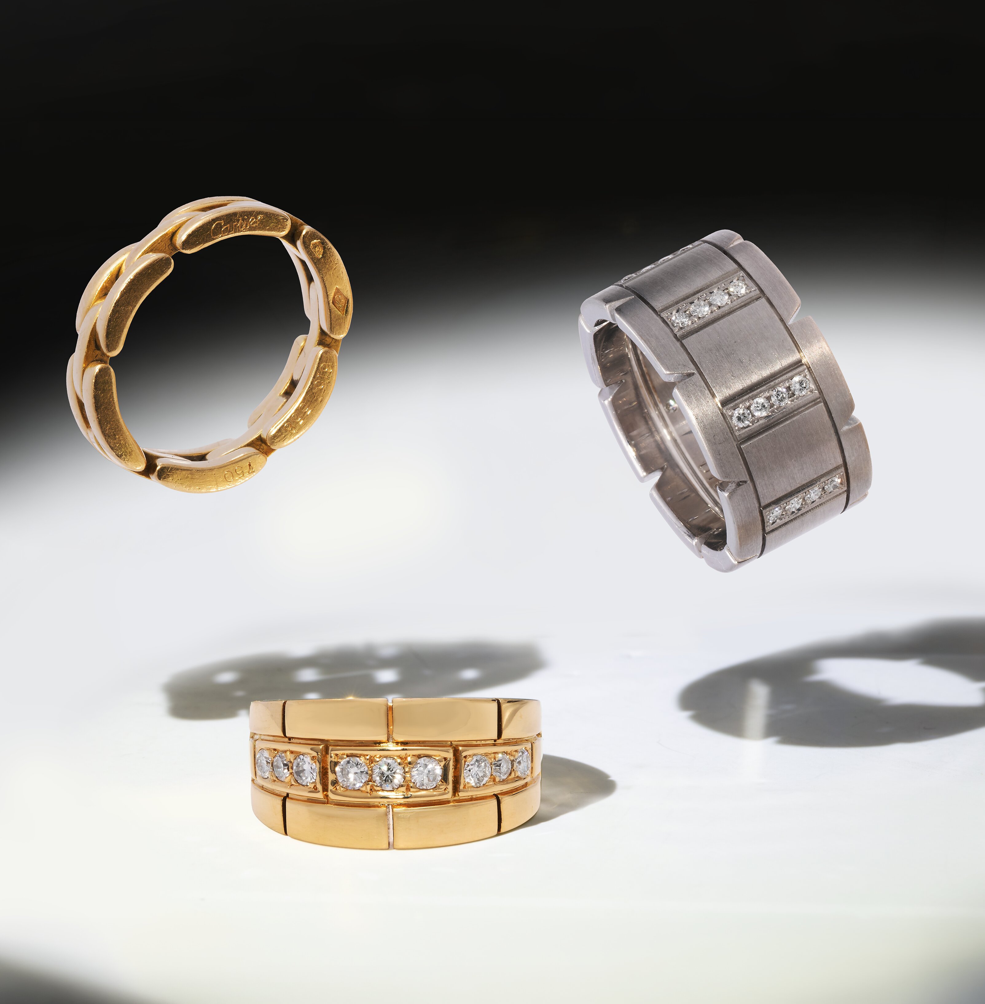 Three Cartier Rings